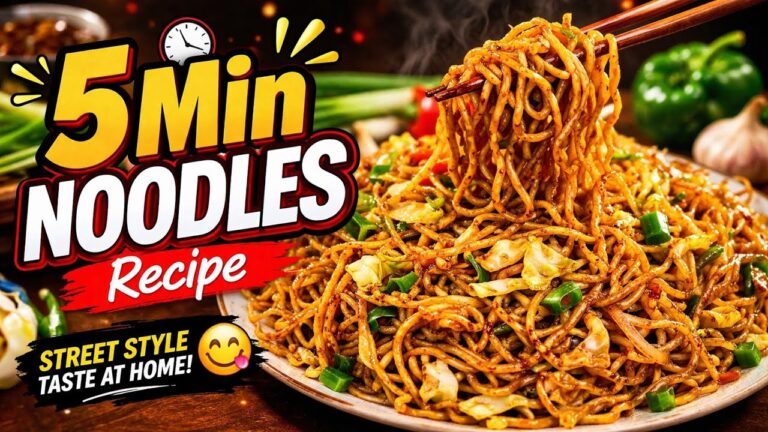 5 Minute Street Style Chowmein Recipe